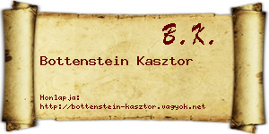Bottenstein Kasztor névjegykártya
