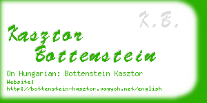 kasztor bottenstein business card